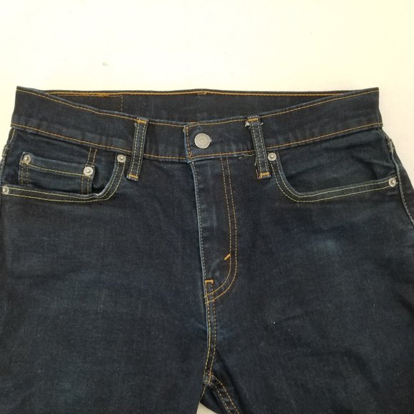 2 of Levis 502 Jeans Mens  Premium Regular Taper Dark Wash Stretch 30x31 - Picture 4 of 9